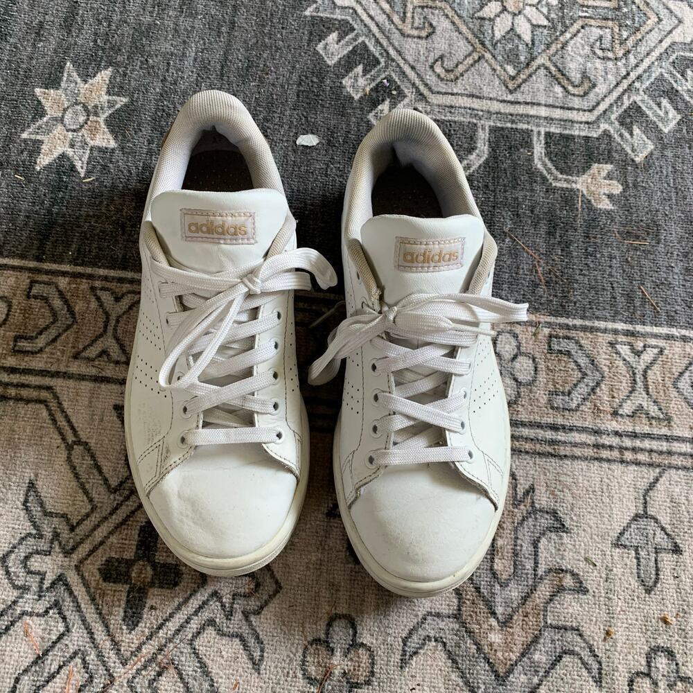 Adidas Leather Cloudfoam Sneakers 7 - Picture 2 of 4